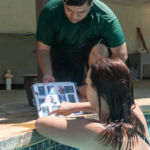 Joaquin keeping me and Julieanna on track using my shot list.