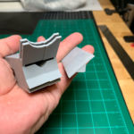 It also has a 45 degree holder for plexiglass.