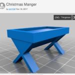 Thought about 3D printing a manger but wanted it more "organic."