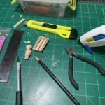 Measured, clipped and glued.