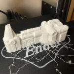 A bit of a mess with all the supports it printed.