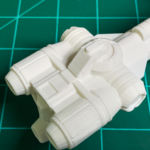 The rear engine compartment.